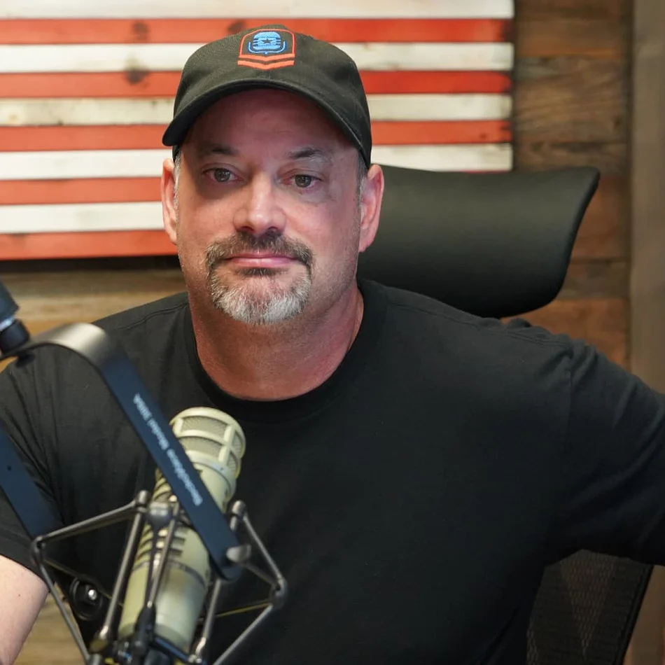 Ed Parcaut in his broadcast studio